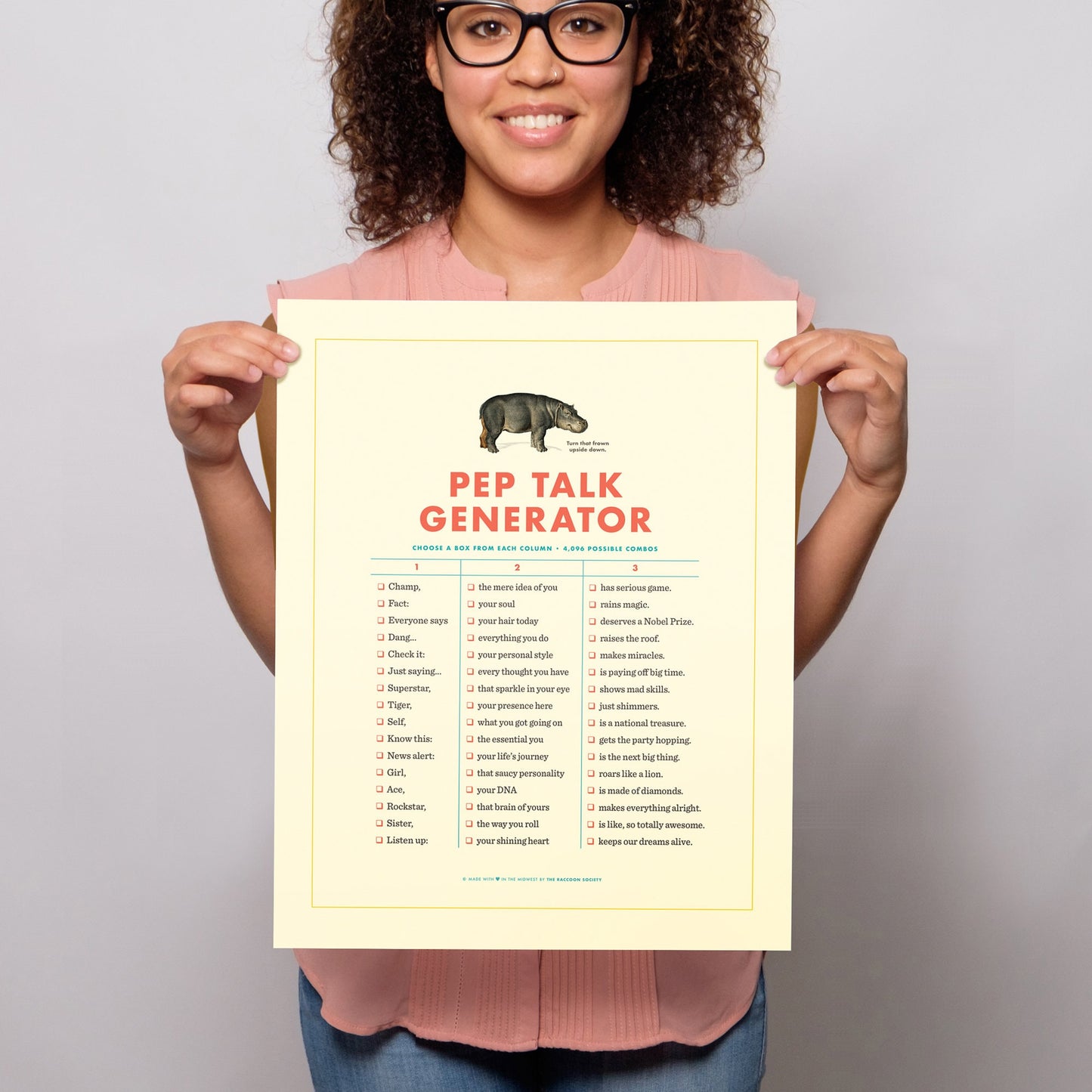 Pep Talk Generator Poster