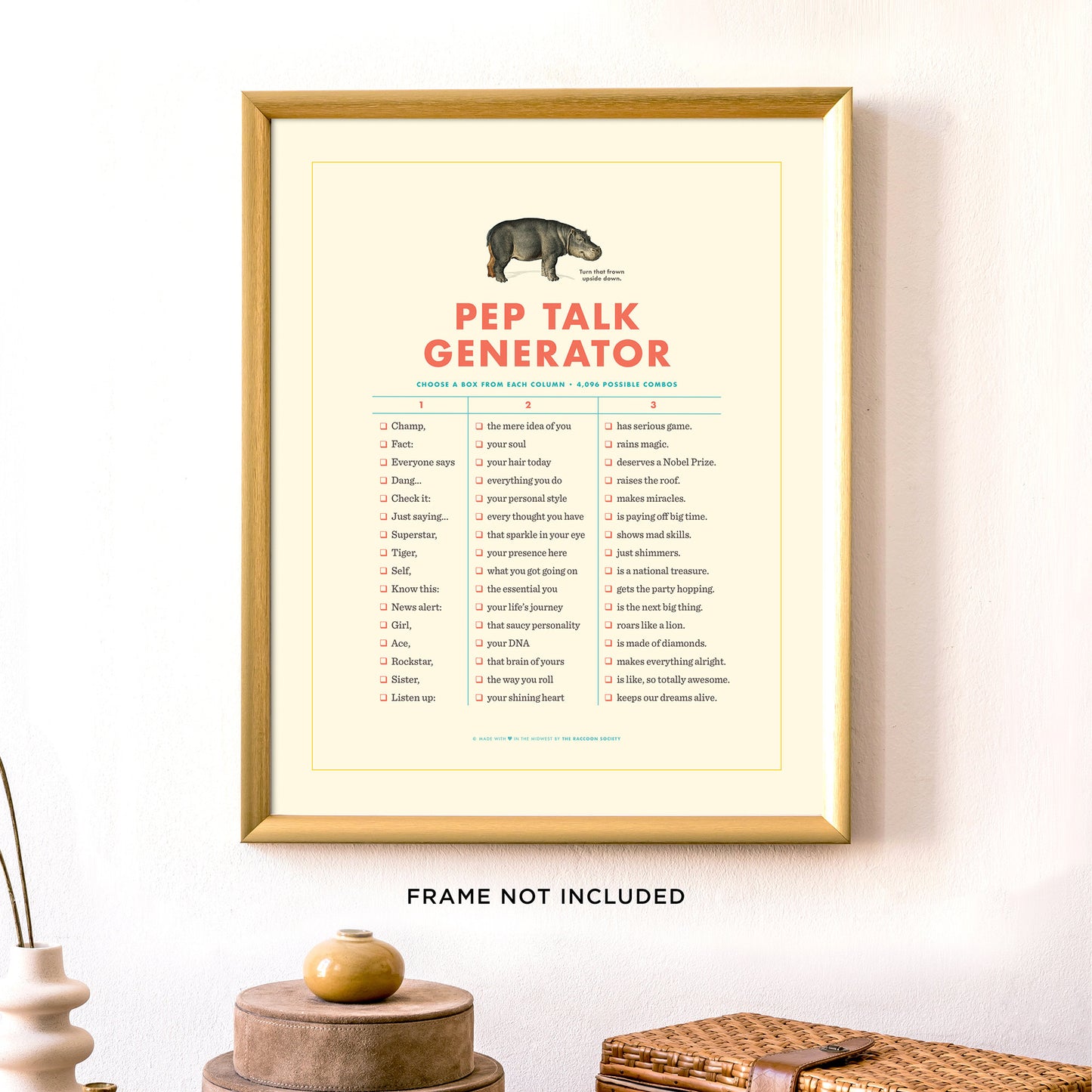 Pep Talk Generator Poster