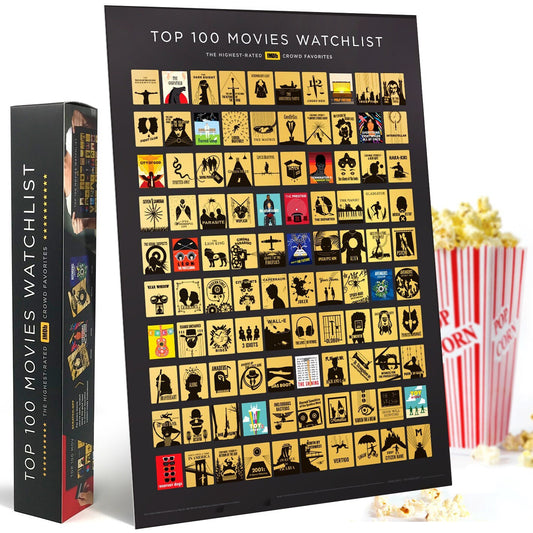 Official IMDb™ Top 100 Movies Scratch-off Poster